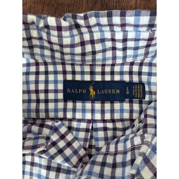 Ralph Lauren Mens Button Down Cotton Pocket Shirt Large - Picture 2 of 4